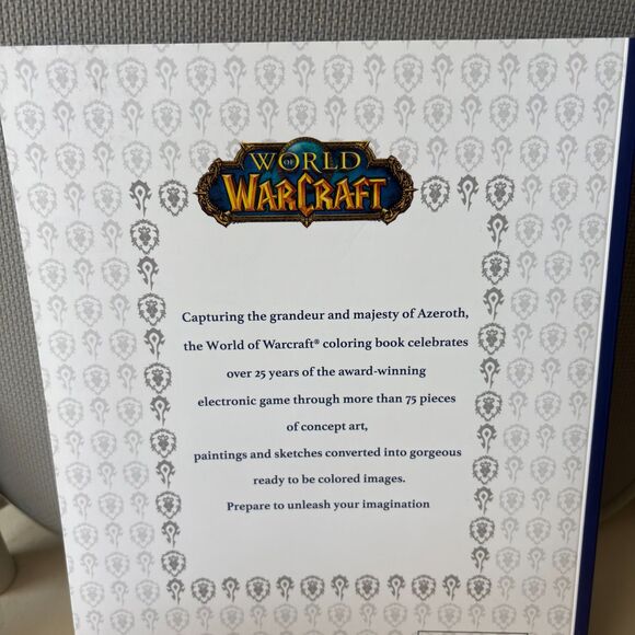 Blizzard Entertainment Gaming Collectable WORLD OF WARCRAFT Adult Coloring Book - Picture 2 of 8